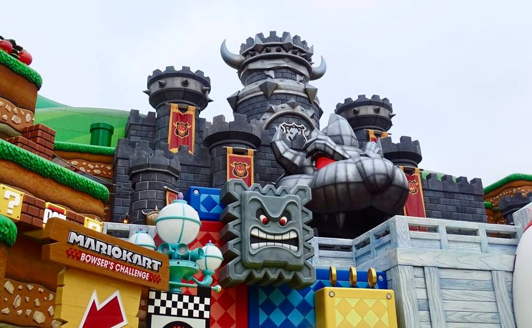 Mario Kart: Bowser Challenge se encuentra dentro del castillo de Bowser. Foto: Pamela Benítez/Vive USA