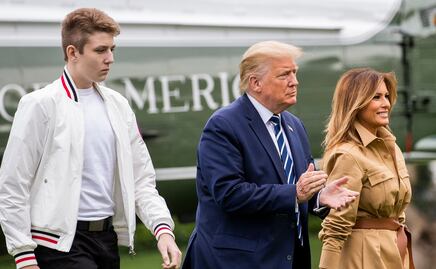 Nueva foto de Barron Trump sorprende por su estatura en internet 