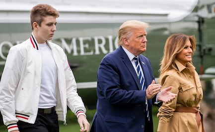 Nueva foto de Barron Trump sorprende por su estatura en internet