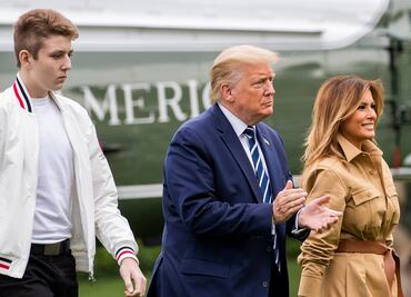 Nueva foto de Barron Trump sorprende por su estatura en internet