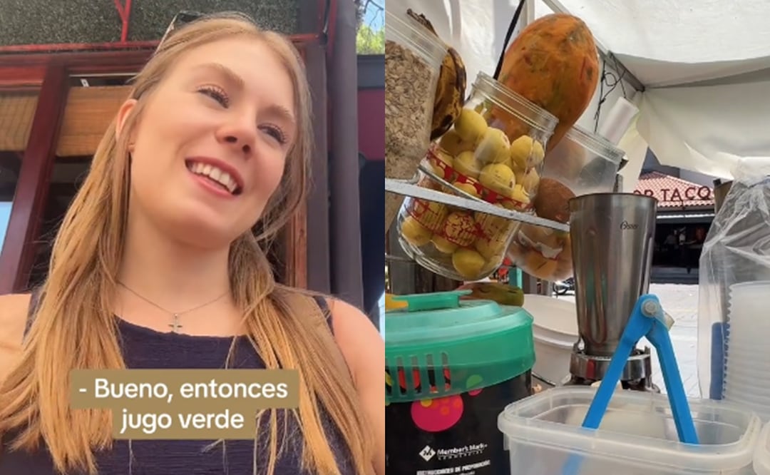 Estudiante rusa cumple su sueño de comprar jugos mexicanos en la calle y se vuelve viral. Foto; TikTok