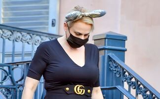 Rebel Wilson luce "irreconocible" con vestido negro en Disneyland