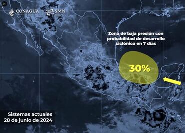 Segundo ciclón de la temporada amenaza la Península de Yucatán; alerta en seis estados