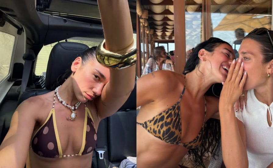 Dua Lipa presume figura en bikini 'animal print' durante sus vacaciones en la playa tras cumplir 31 años