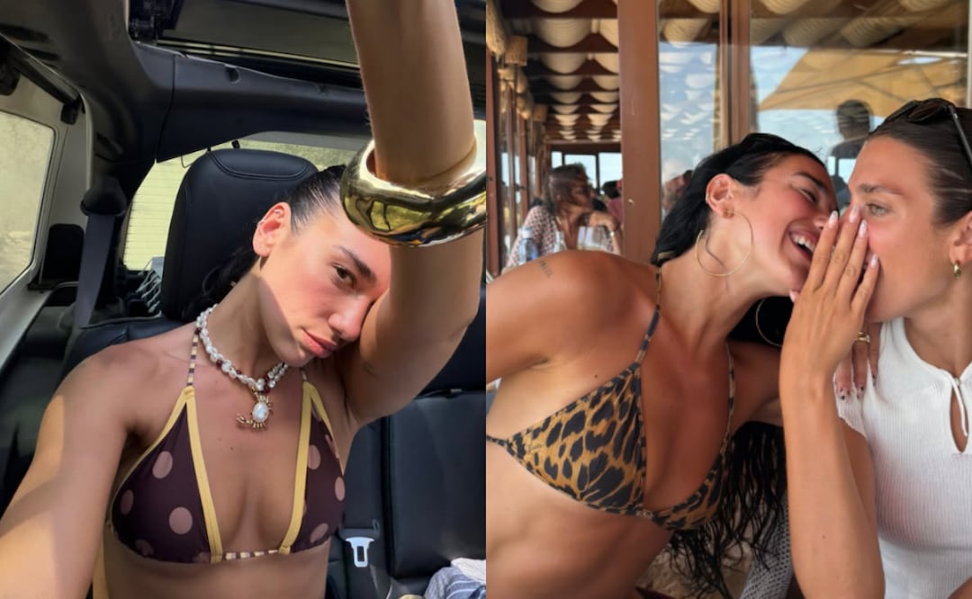 Dua Lipa presume figura en bikini 'animal print' durante sus vacaciones en la playa tras cumplir 31 años. Foto: Instagram
