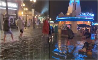 Visitantes de Disney World experimentan inesperada inundación dentro del parque