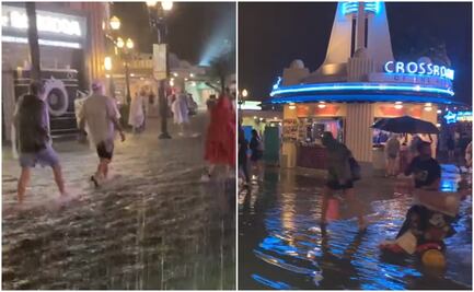 Visitantes de Disney World experimentan inesperada inundación dentro del parque