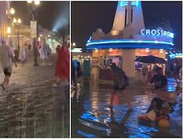 Visitantes de Disney World experimentan inesperada inundación dentro del parque