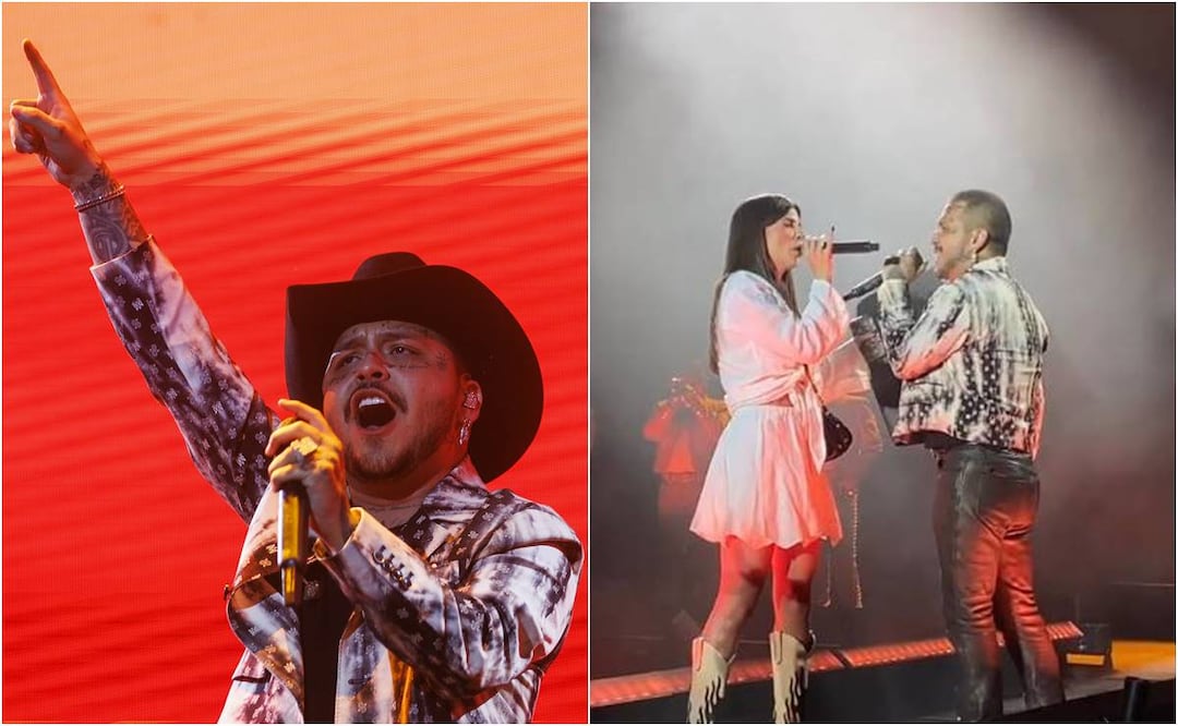 Naomy Vega, la fan que cantó junto a Christian Nodal, es originaria de Canarias. Foto: EFE y video