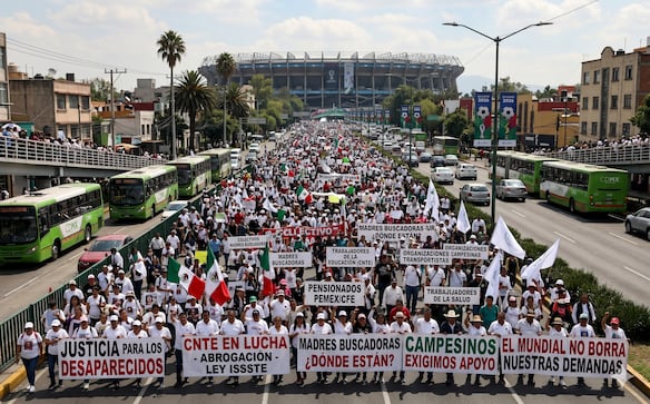 Convocan a megamarcha para el 11 de junio, durante inauguración del Mundial en CDMX. Rutas y horarios