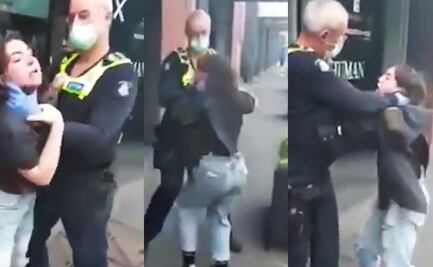 Video. 'Me está ahogando'; policía estrangula a mujer sin cubrebocas