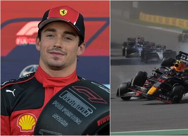 Leclerc lamenta el choque con Checo Pérez y asegura que no fue a propósito