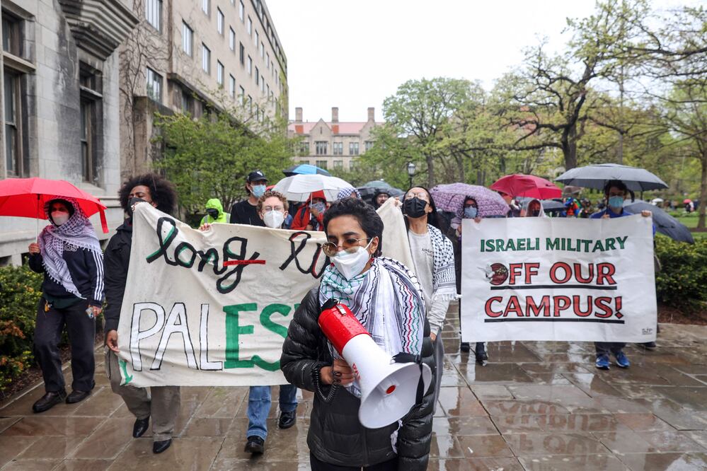 Las protestas propalestinas se extienden a 60 universidades de Estados Unidos. (Photo by Alex Wroblewski / AFP)