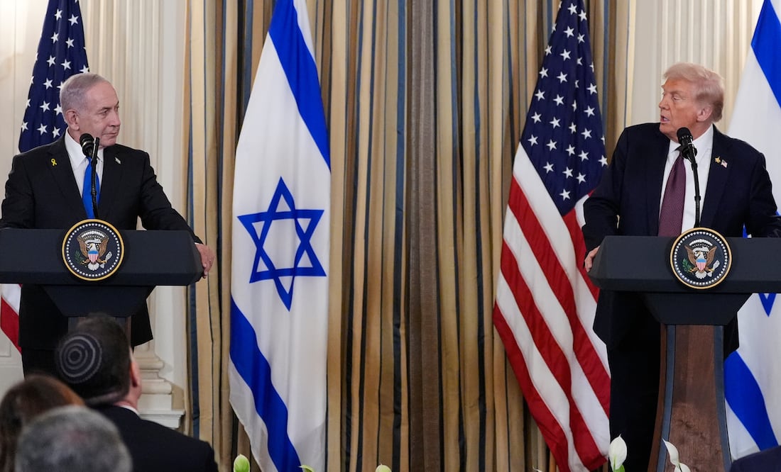 Trump anuncia plan de paz de 20 puntos para Gaza: Netanyahu acepta propuesta. (AP Photo/Alex Brandon)