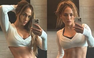 Jennifer Lopez rompe el internet con silueta de impacto en bralette deportivo a sus 56 años 