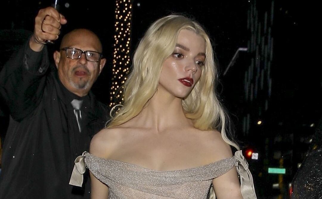 Anya Taylor-Joy luce como muñeca de porcelana con atuendo nude en Los Ángeles. Foto: The Grosby Group