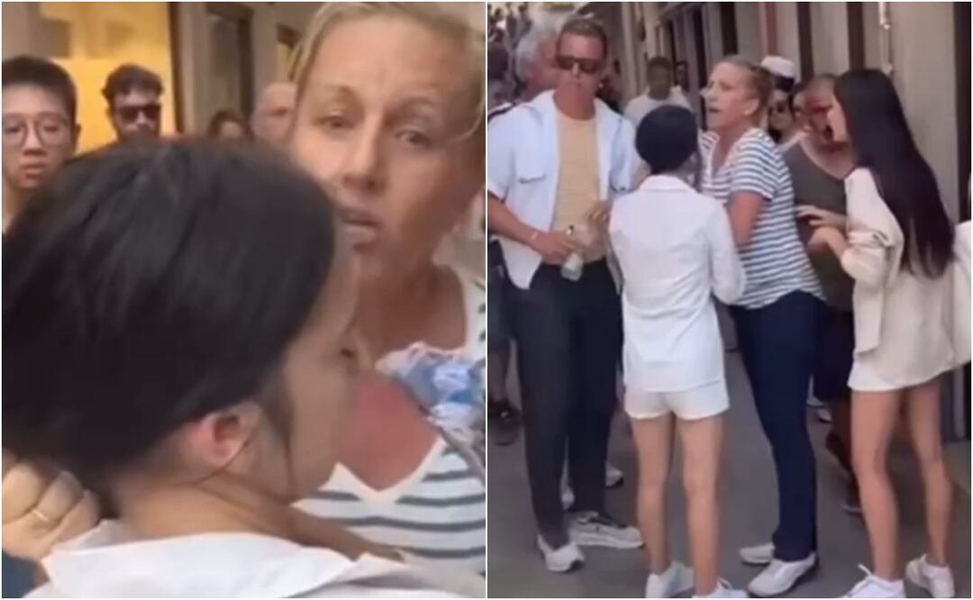 Ladrona en Venecia estalla luego de que una turista la sujetara del cabello por robarle su pasaporte. Foto: Captura de pantalla / X