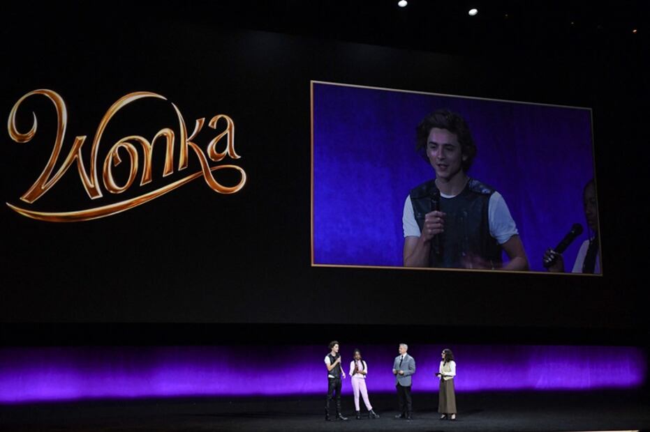 Timothée Chalamet arrasa en presentación de ‘Wonka’ y ‘Dune’ en CinemaCon. Foto: AFP