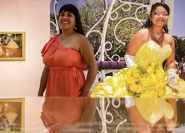 Artista retrata vida de migrantes en EU a través de quinceañeras
