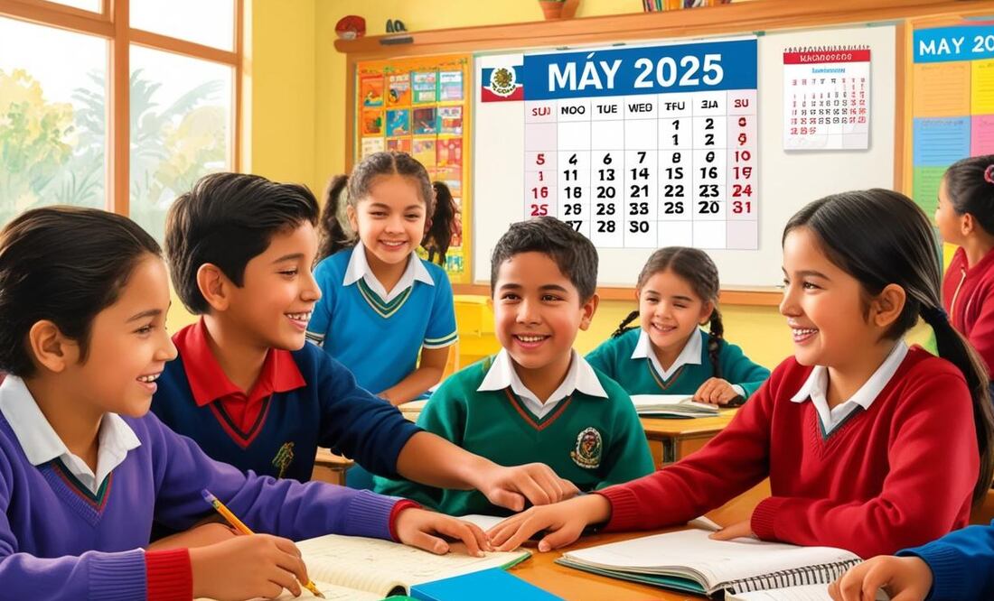 Megapuente de Mayo. ¿Hay clases el 30 de abril, 1 de mayo, 2 de mayo y 5 de mayo? Esto dice la SEP. Foto: Canva