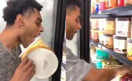 Pasará 30 días en prisión por lamer helado y devolverlo al estante