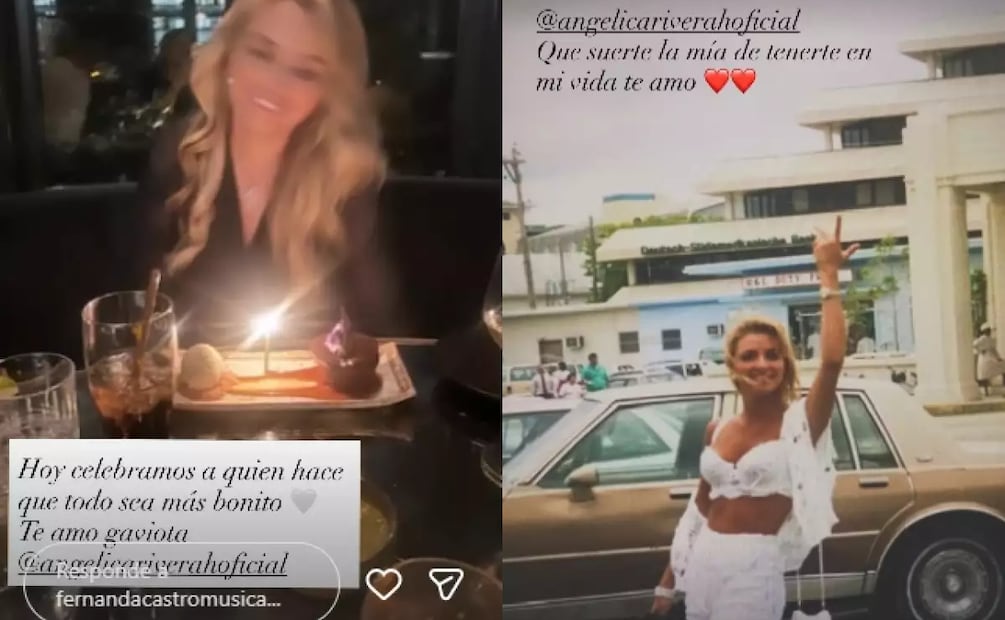 Fernanda Castro felicita a su mamá. Crédito: IG