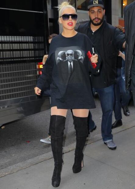 Christina Aguilera se une a la sexy tendencia ‘sin pantalón’