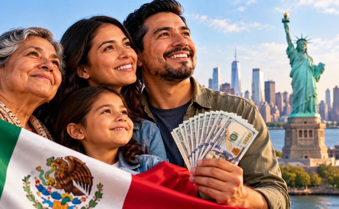 ¿Qué apoyos y pensiones pueden recibir los mexicanos que viven en Estados Unidos? Foto: IA
