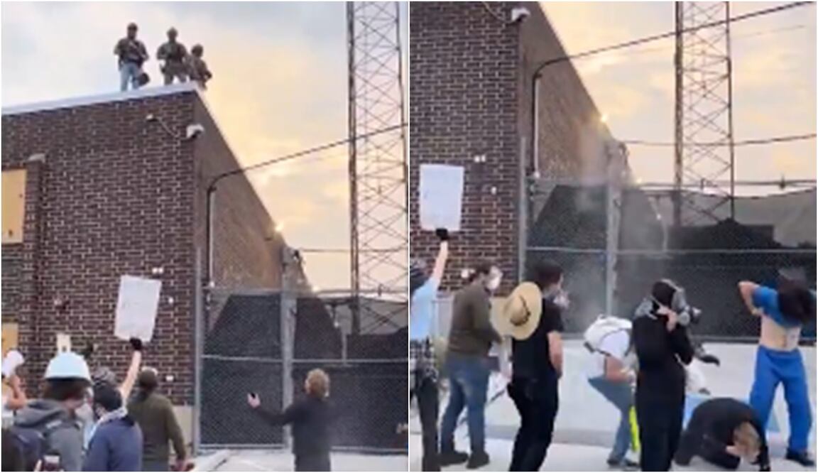 Indignante: Agentes de ICE disparan balas de pimienta a un reverendo durante protesta en Chicago. Foto: Captura de pantalla / X