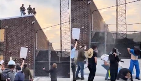 Indignante: Agentes de ICE disparan balas de pimienta a un reverendo durante protesta en Chicago. VIDEO