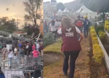 Viento tira escenario en la GAM; al menos 7 heridos. VIDEO