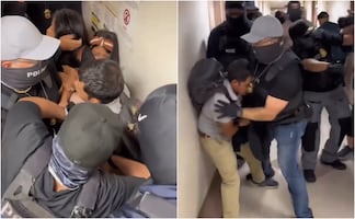 Desgarrador momento vive una niña al presenciar la detención de su familia por agentes del ICE