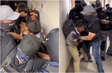 Desgarrador momento vive una niña al presenciar la detención de su familia por agentes del ICE