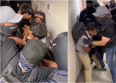 Desgarrador momento vive una niña al presenciar la detención de su familia por agentes del ICE