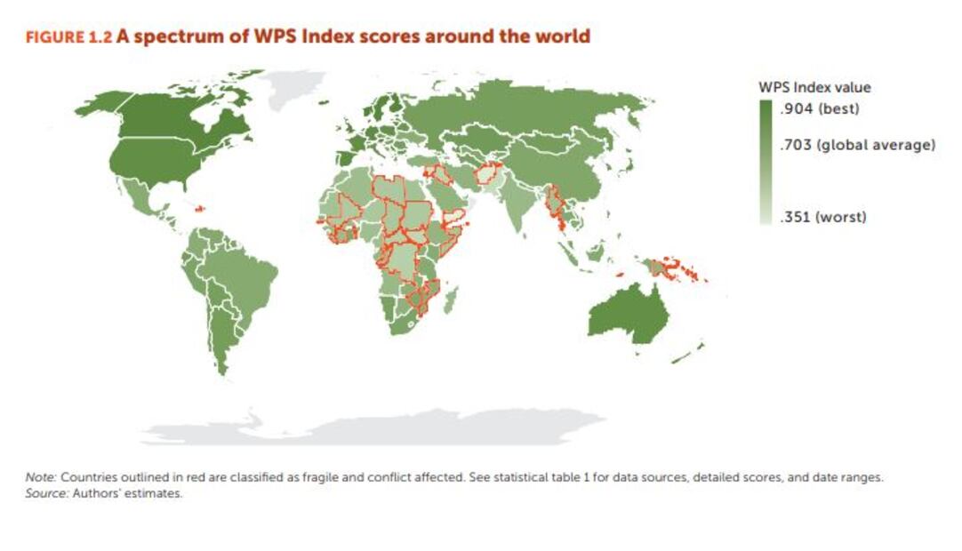 Mejores y peores países para ser mujer, según Georgetown Institute