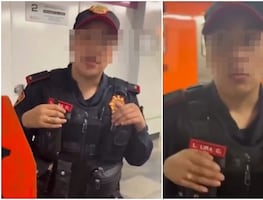 Polémica en Metro CDMX. Policía niega a persona trans el acceso a vagón rosa : "Tú no eres mujer". VIDEO