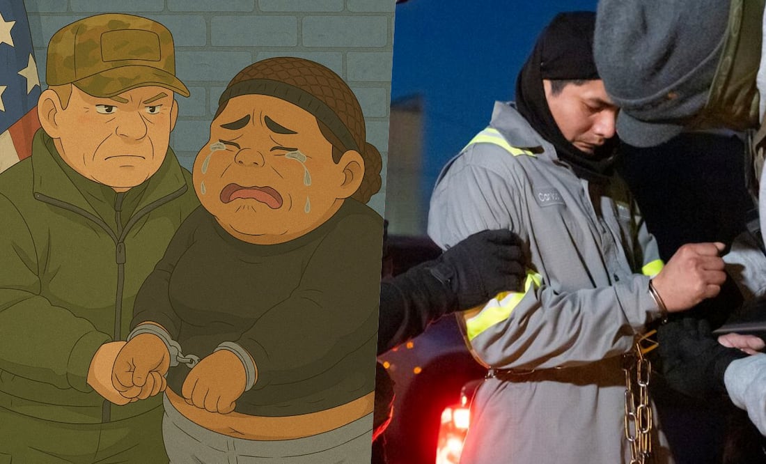 Casa Blanca levanta indignación por burlarse de migrante latina arrestada con imagen de IA estilo Ghibli. Foto: The White House/AP