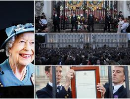 Y hasta el cielo de Londres lloró por su Reina Isabel II