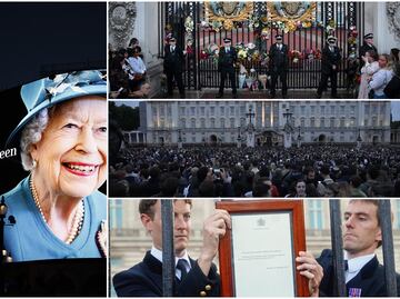 Y hasta el cielo de Londres lloró por su Reina Isabel II