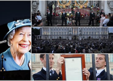 Y hasta el cielo de Londres lloró por su Reina Isabel II