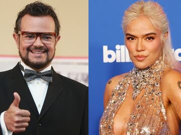 Aleks Syntek se mete con "La Bichota"; tira discos de Karol G al inodoro
