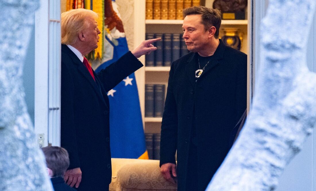 Trump dice que Elon Musk abandonará el Gobierno dentro de "unos meses". Foto: AFP