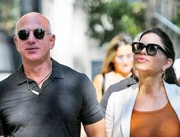 Novia de Jeff Bezos se luce en minivestido durante cita romántica