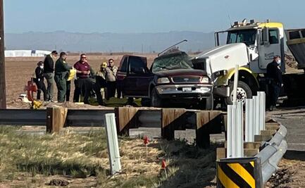 Accidente en sur de California deja 15 muertos