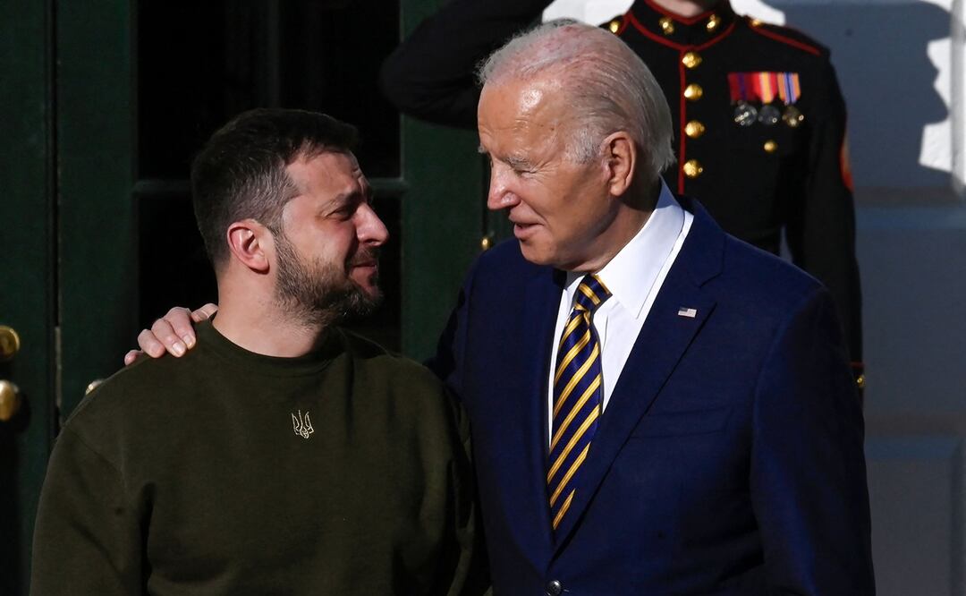 Biden invita a Zelenski a la Casa Blanca a pesar de que el apoyo a Ucrania está bloqueado. Foto: AFP