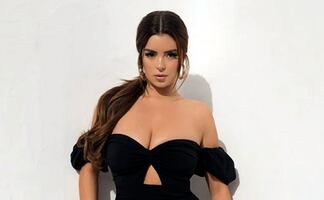 Demi Rose presume su escote más atrevido y lencería con vestido transparente