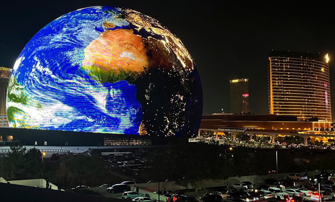 The MSG Sphere. (James Schaeffer/Las Vegas Review-Journal via AP)