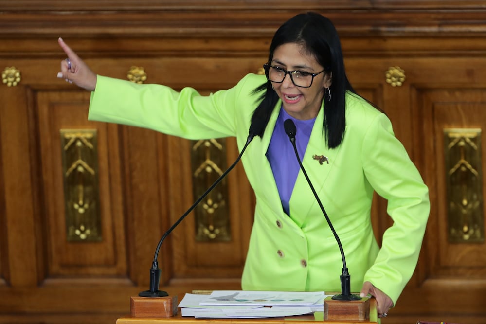 “Iré de pie, no arrastrada”: Delcy Rodríguez desafía a Estados Unidos tras captura de Maduro. EFE/ Ronald Peña R.