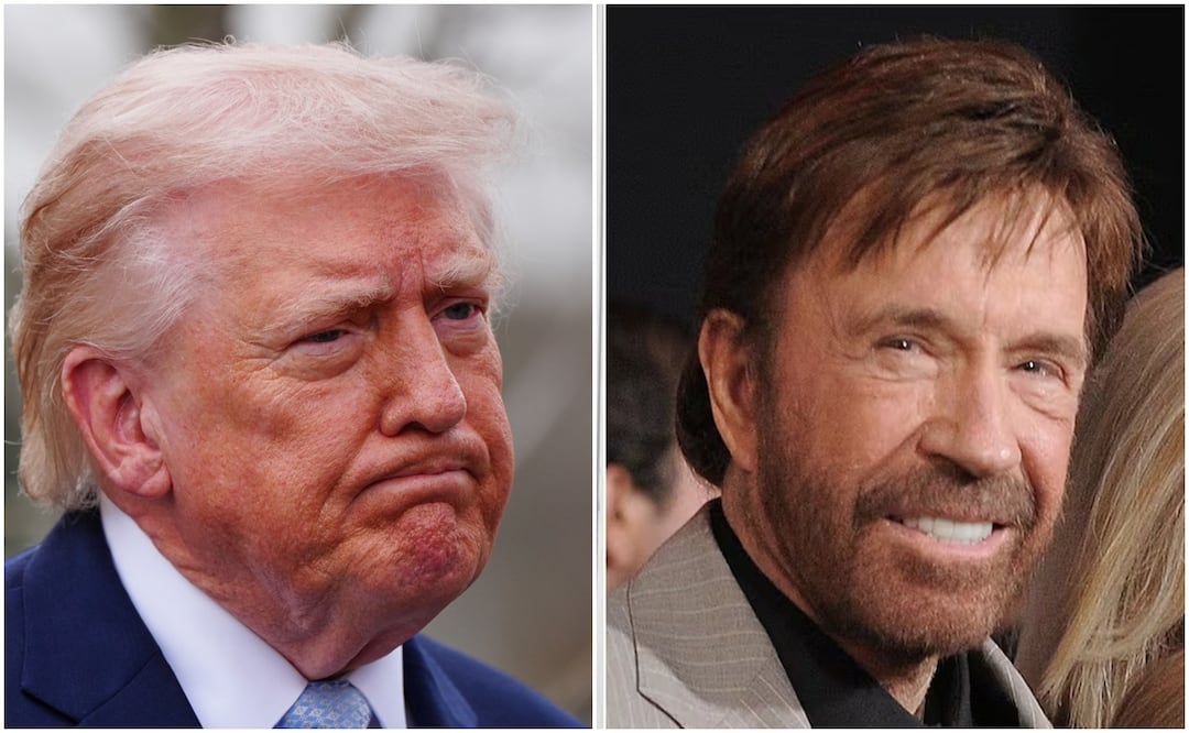 Trump lamenta la muerte de Chuck Norris: "Era un tipo de duro. No quisieras pelear con él". Fotos AP