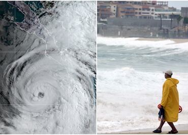 Huracán Kay, categoría 2, paraliza turismo en Los Cabos (FOTOS)